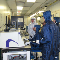 CNF class students observe equipment readings